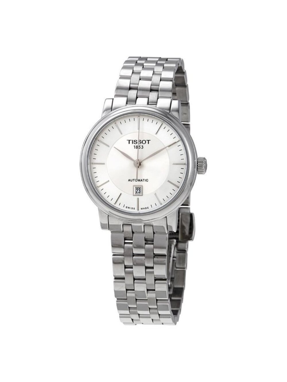NWT Tissot Carson Automatic Silver Dial Ladies Watch